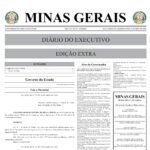 Capa do Diário Oficial de MG